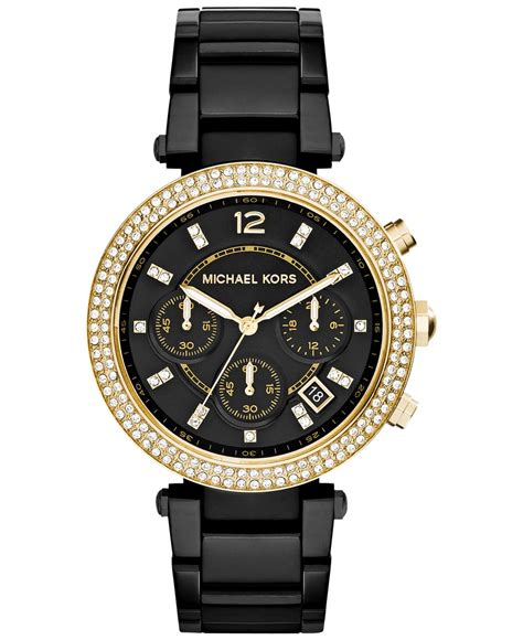 matte black michael kors watch women's|Michael Kors Watch size.